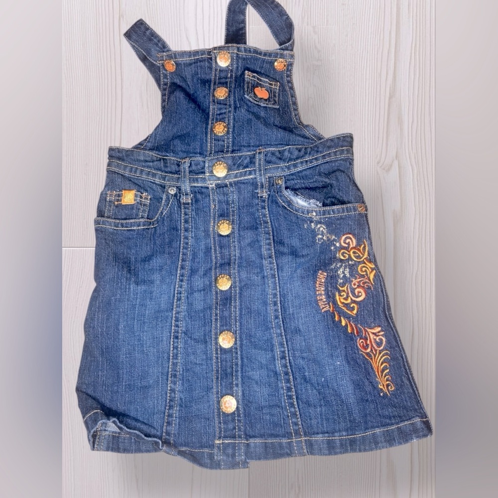 APPLE BOTTOMS VINTAGE Y2K Girls Jean denim dress - Picture 2 of 8